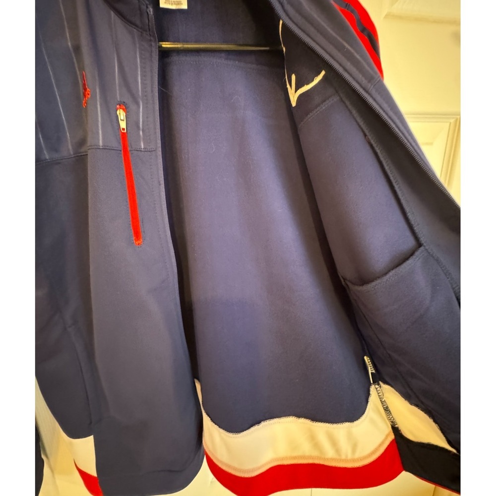 NEW‎ Adidas MLS Chicago Fire Soccer FC Jacket Blue Red White Women's Size Medium - Picture 6 of 9